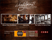 Tablet Screenshot of libertyprimesteakhouse.com